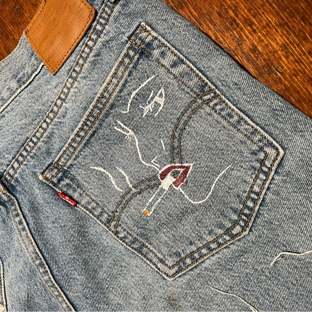 Levi jeans detailed pocket